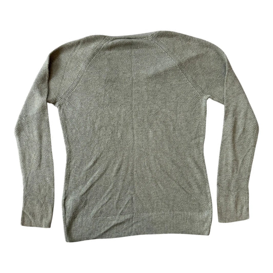 Woman's Medium Gap Green Thin Knitted V-Neck Jumper