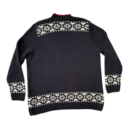 Women's Extra large Ralph Lauren Navy Knitted Skiing Jumper