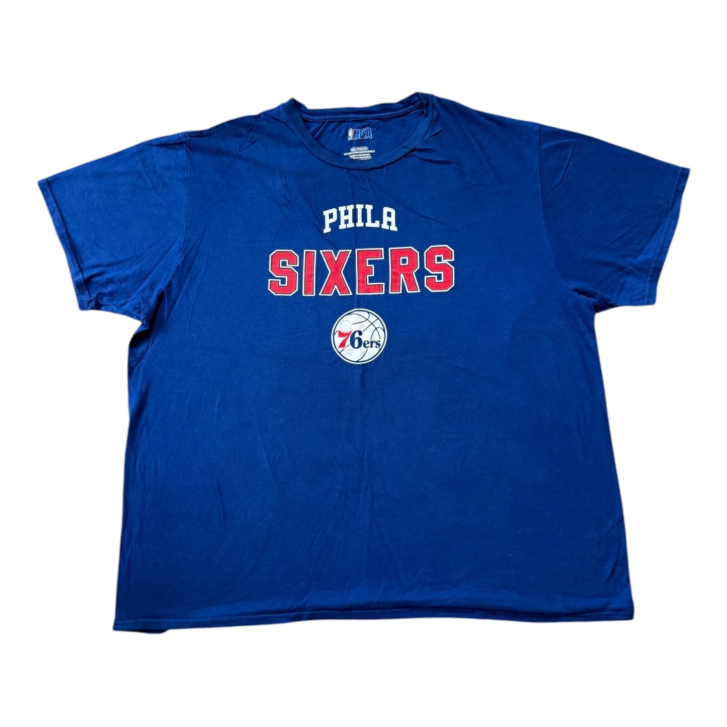 XXL NBA Blue Phila Sixers T-Shirt