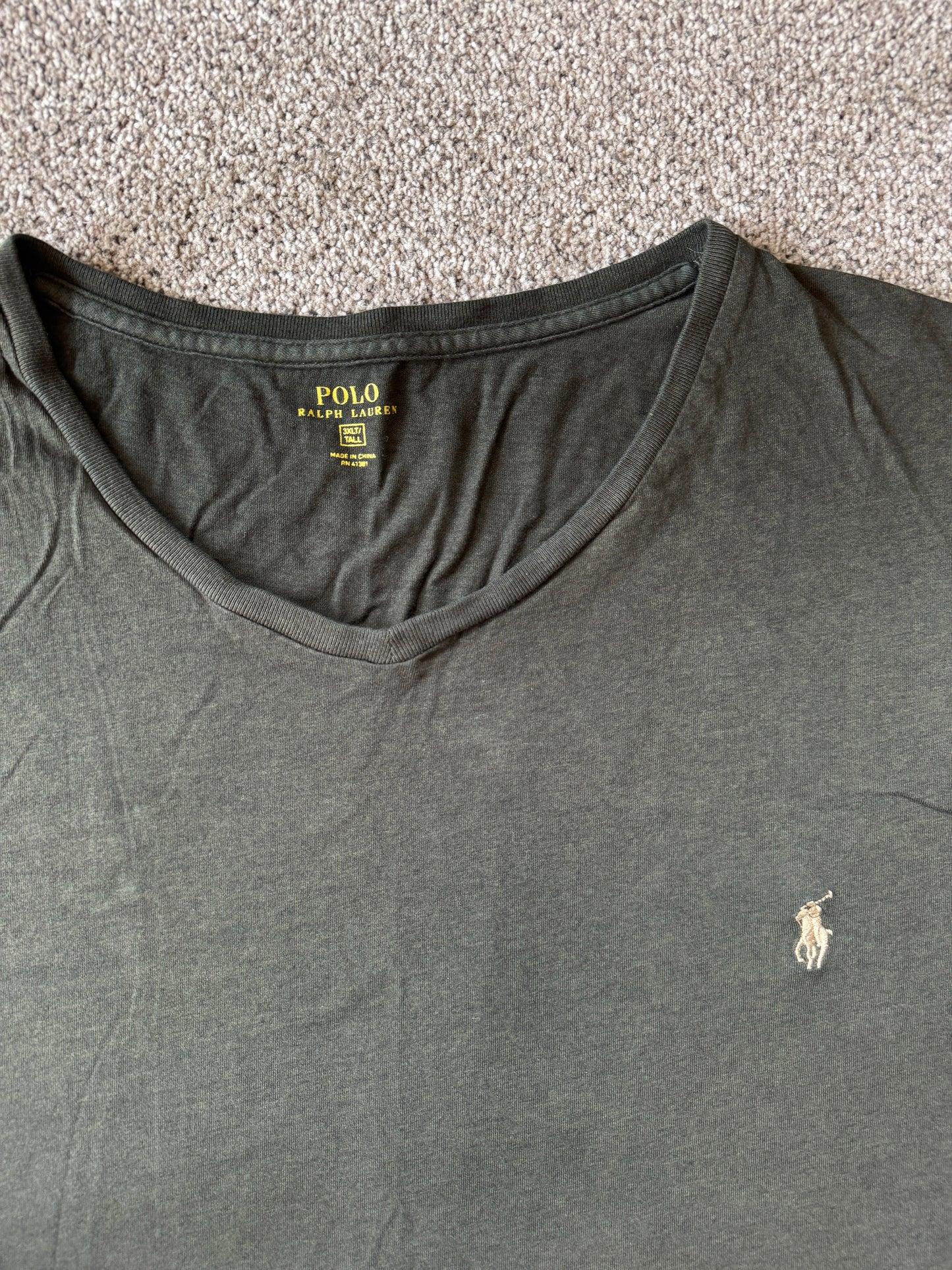 3XLT Ralph Lauren Green Long Sleeved T-Shirt