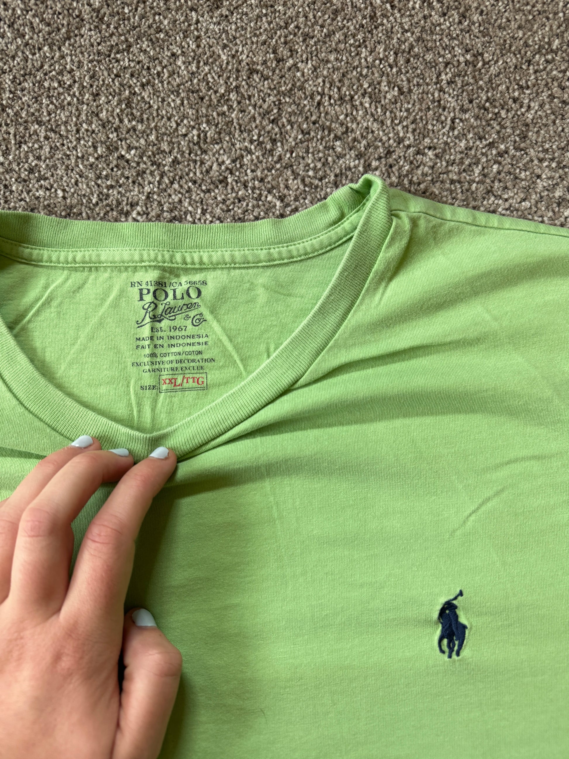 XXL Ralph Lauren Bright Green T-Shirt