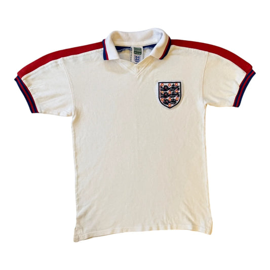 Small Draw Score White England Football Polo Shirt