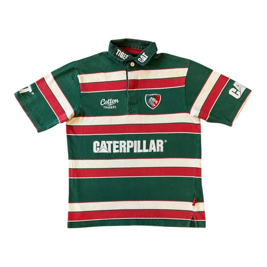 Small Cotton Traders Green Leicester Tigers Rugby Shirt