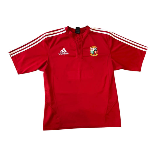 Large Adidas Red British and Irish Lions Rugby Shirt