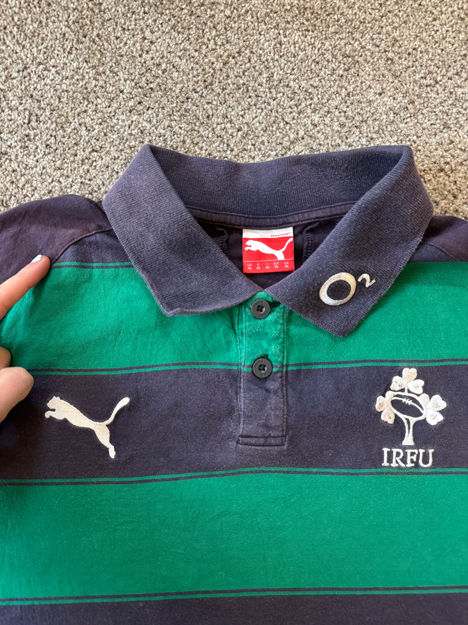 Extra large Puma Green Ireland Rugby Shirt