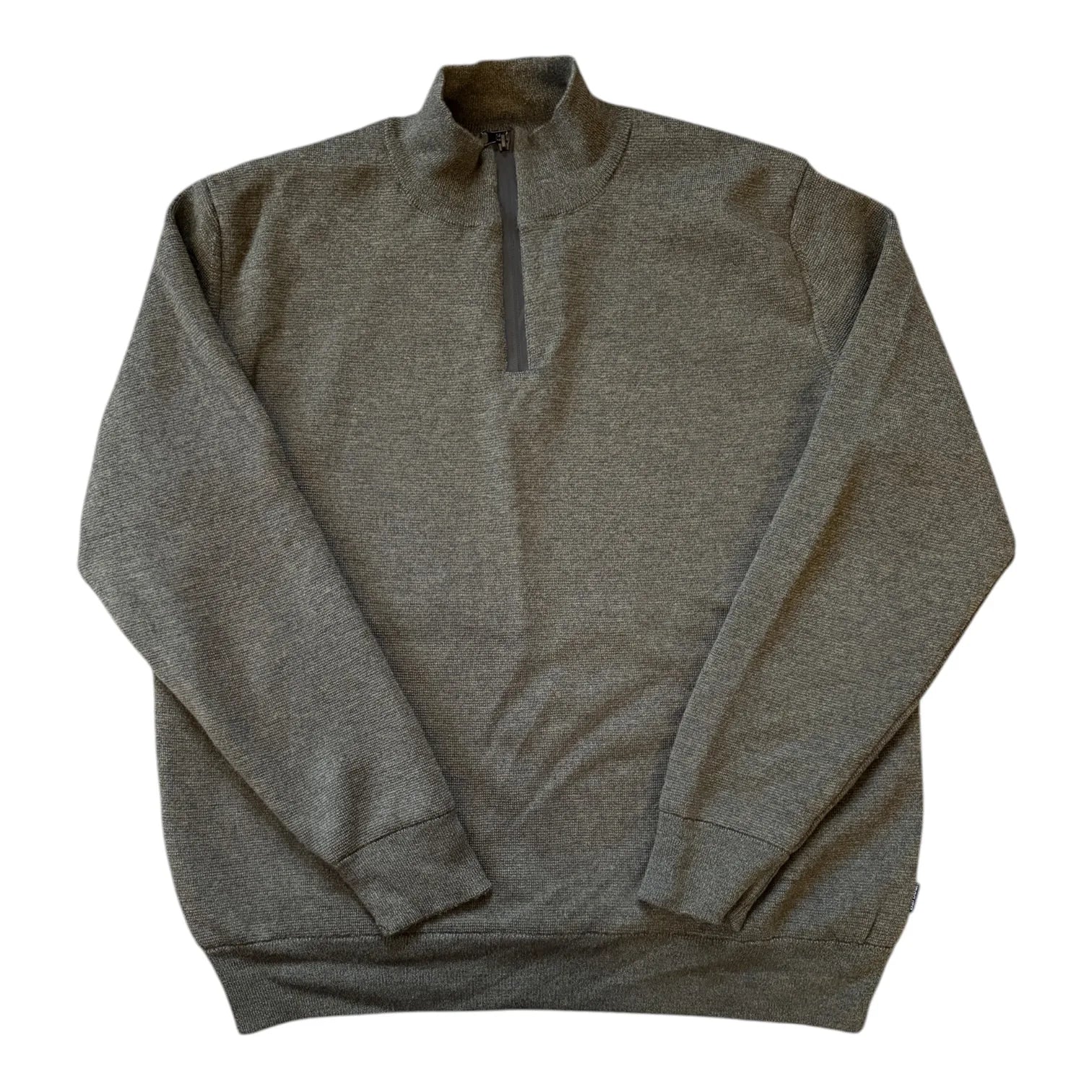 Extra large Barbour Grey Weather Comfort Wool 1/4 Zip