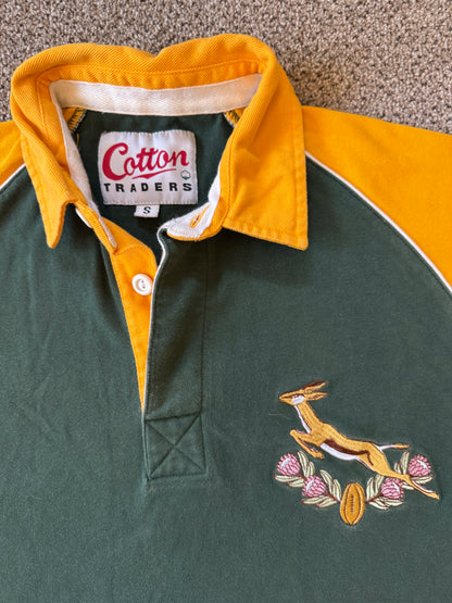 Small Cotton Traders 1994 Yellow South Africa Rugby Shirt