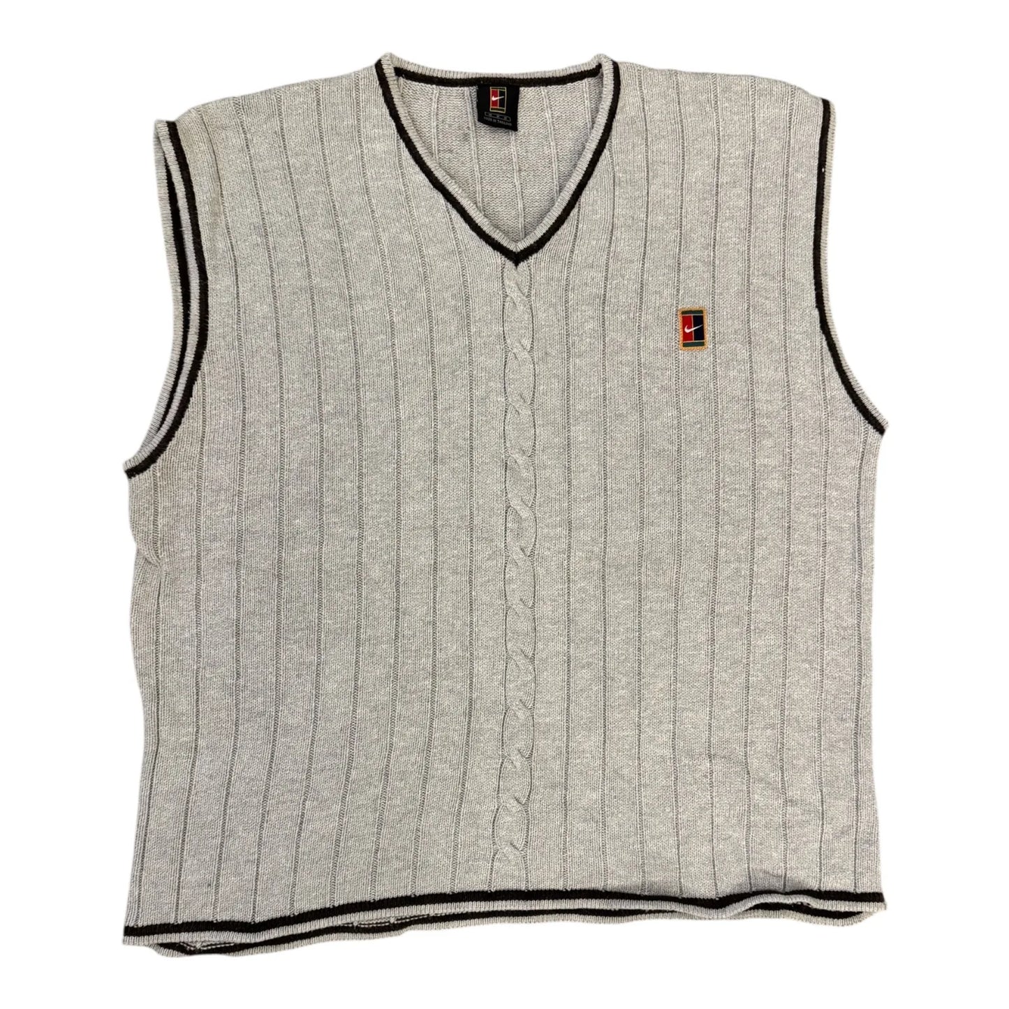 Medium 90's Nike Court Grey Sweater Vest