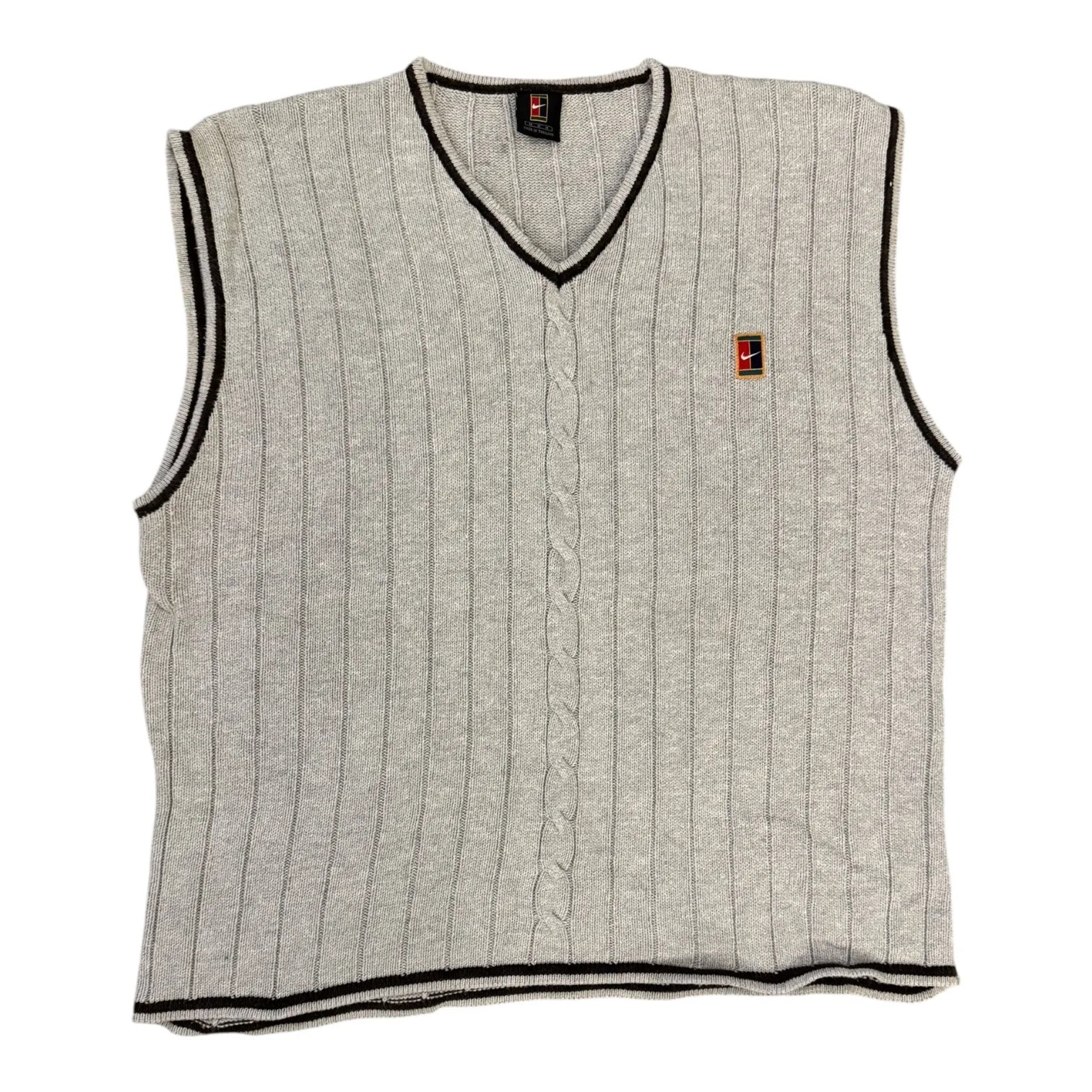 Medium 90's Nike Court Grey Sweater Vest