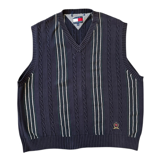 XXL Tommy Hilfiger Navy Knitted Sweater Vest