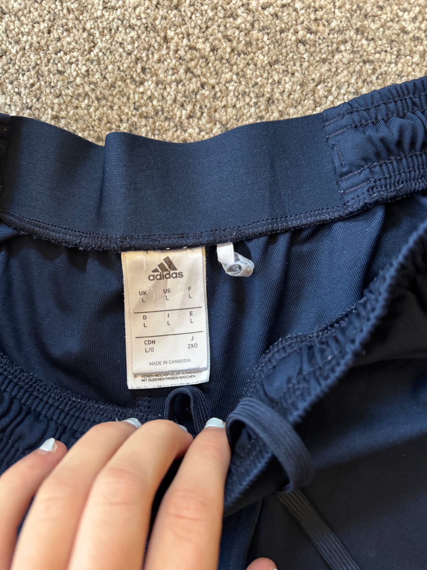 Large Adidas Anderlecht Navy Shorts