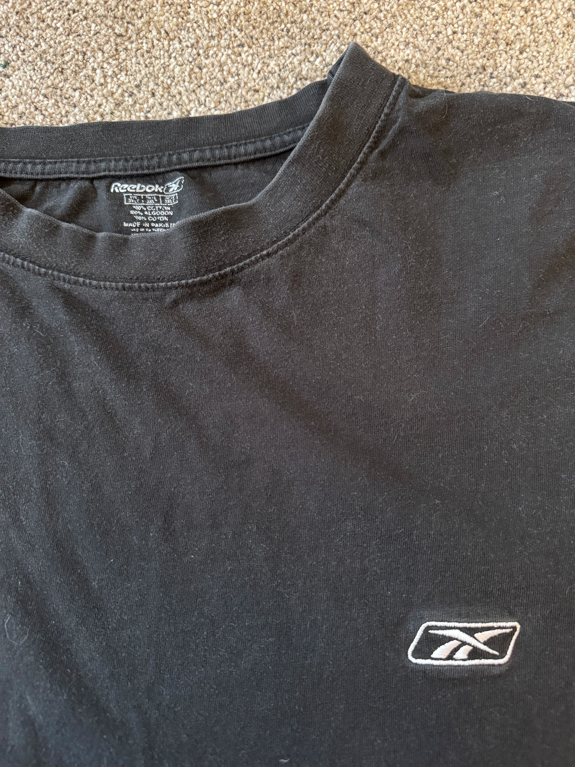 3XLT Reebok Black T-Shirt