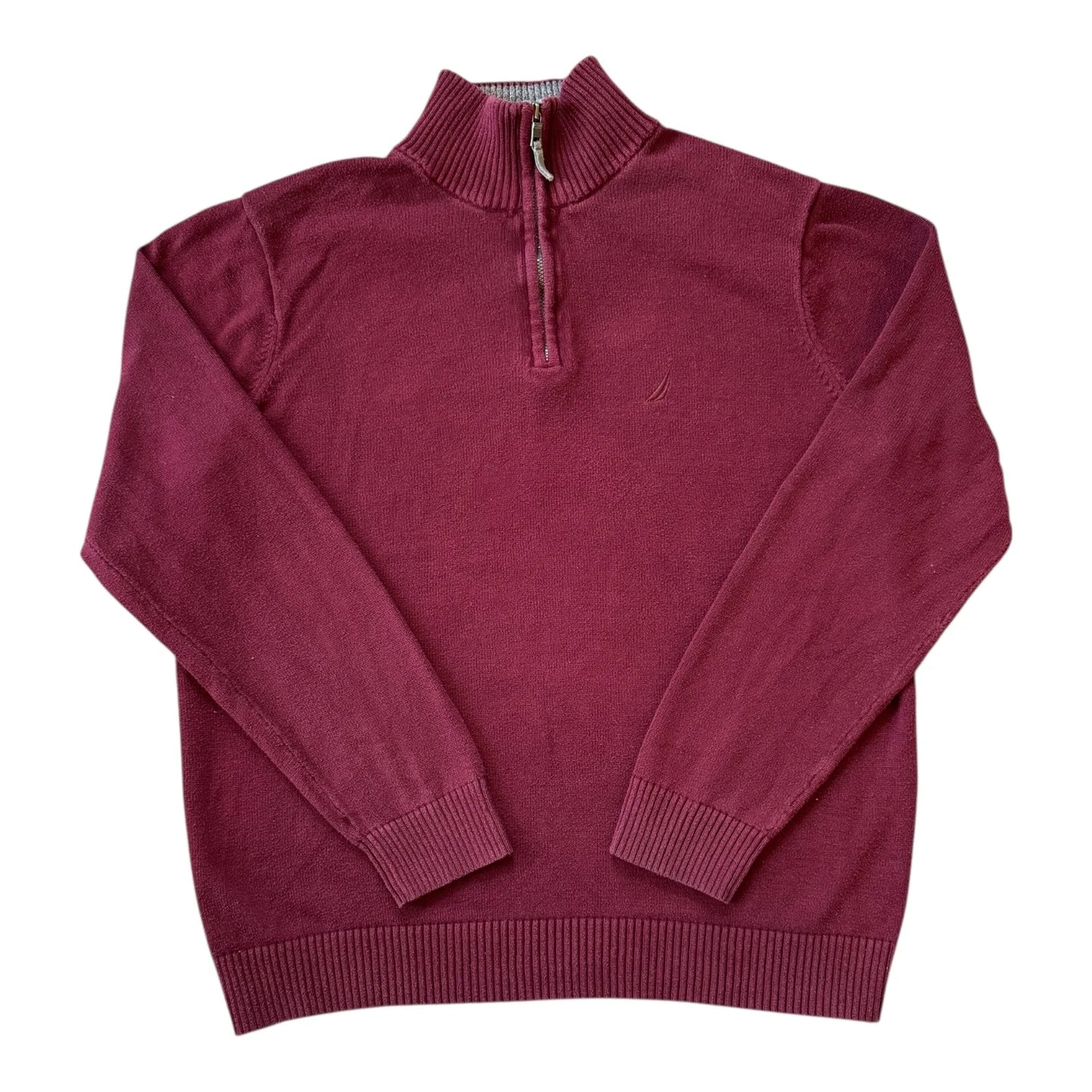 Small Nautica Burgundy 1/4 Zip
