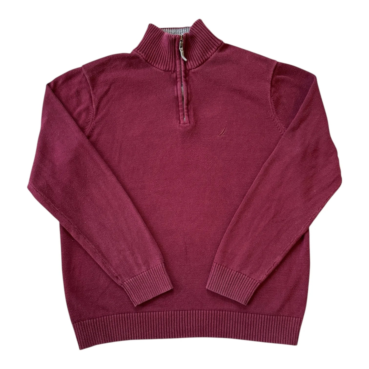Small Nautica Burgundy 1/4 Zip