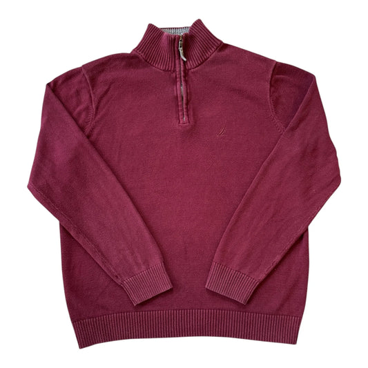 Small Nautica Burgundy 1/4 Zip