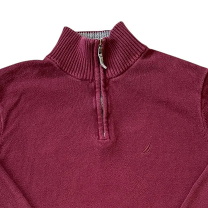 Small Nautica Burgundy 1/4 Zip