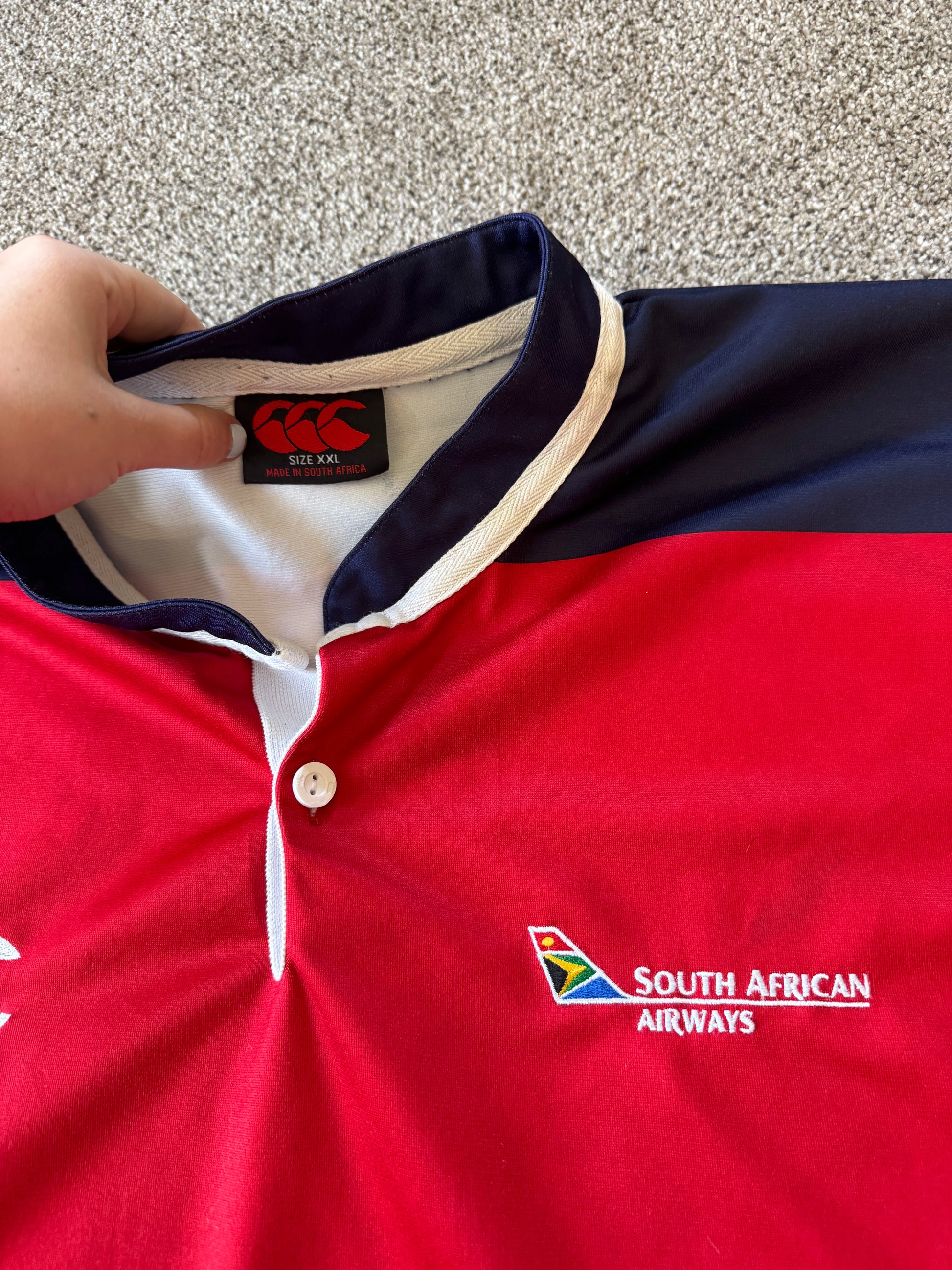 XXL Canterbury Cats 2005 Red Rugby Shirts