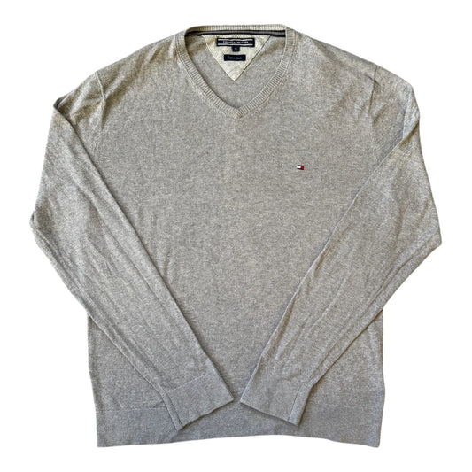 Medium Tommy Hilfiger Grey V-Neck Jumper