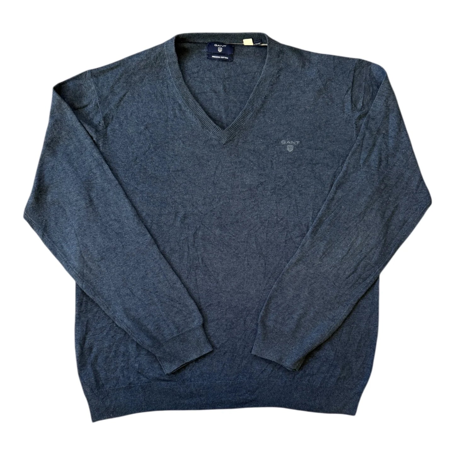 Extra large Gant Navy V-Neck Jumper