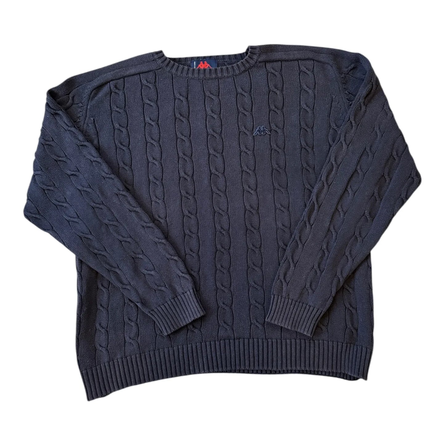 Extra large Kappa Navy Cable Knit Jumper