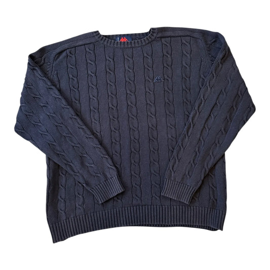 Extra large Kappa Navy Cable Knit Jumper