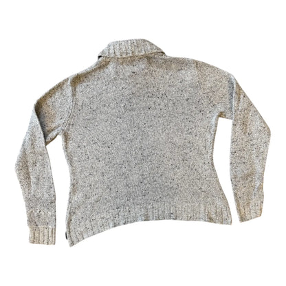 Woman's Medium Woolrich Grey Shawl Neck Jumper
