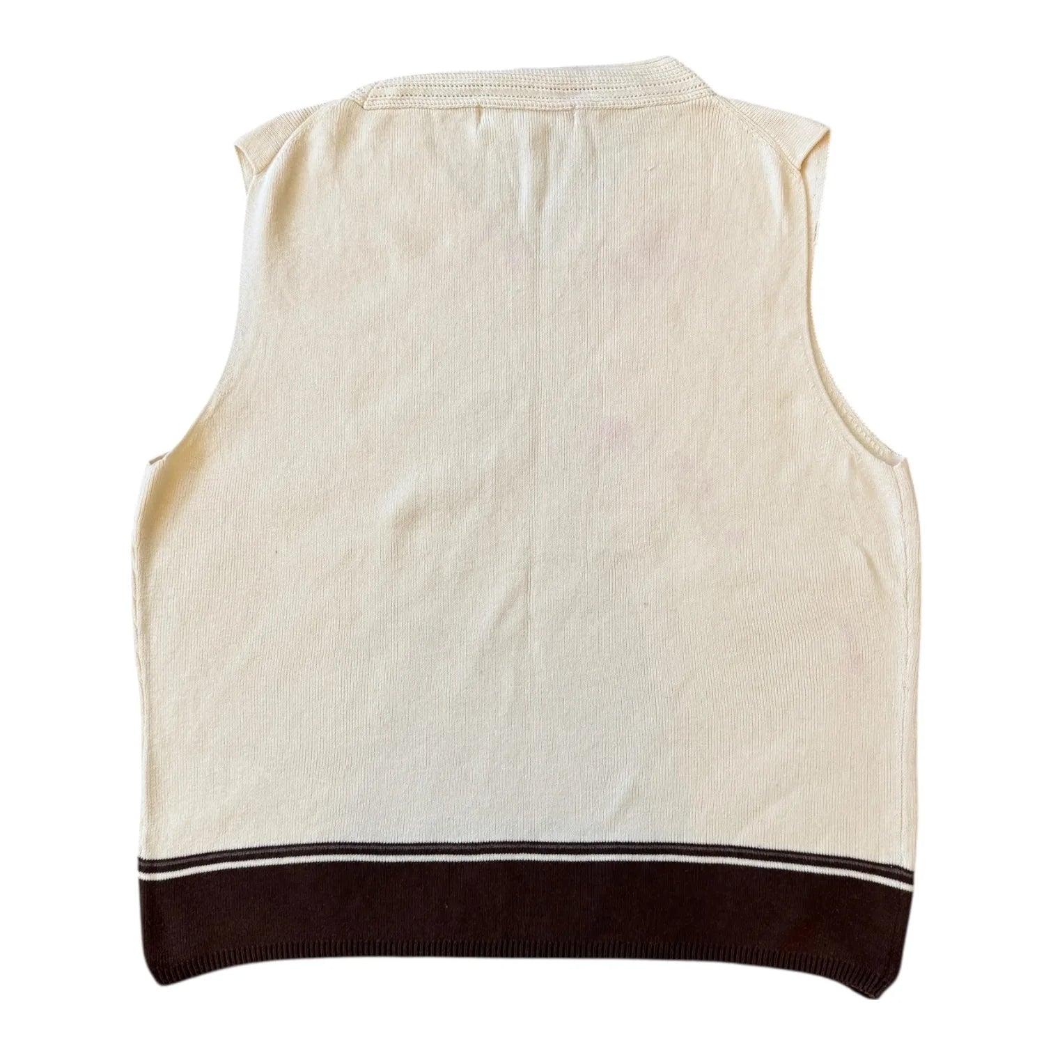 Woman's Medium Izod Club Beige Sweater Vest