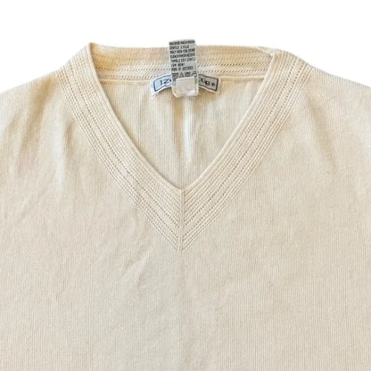 Woman's Medium Izod Club Beige Sweater Vest