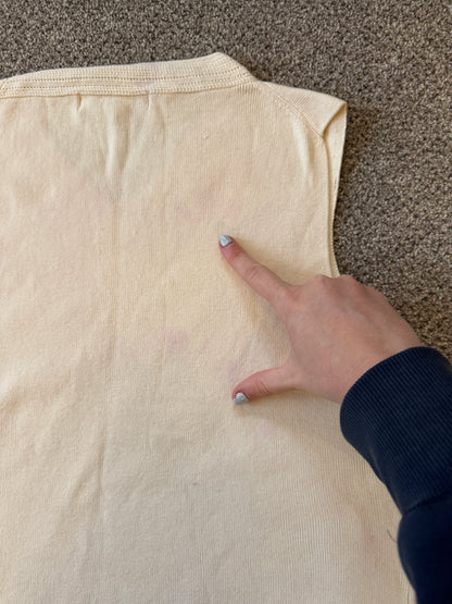 Woman's Medium Izod Club Beige Sweater Vest