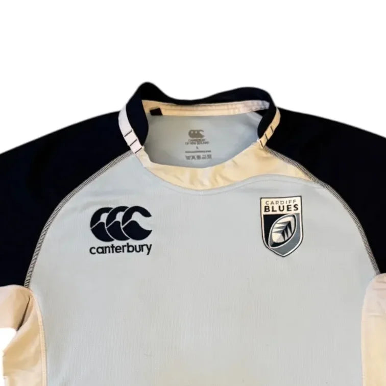 Large Canterbury Light Blue Cardiff Blues Rugby Shirt