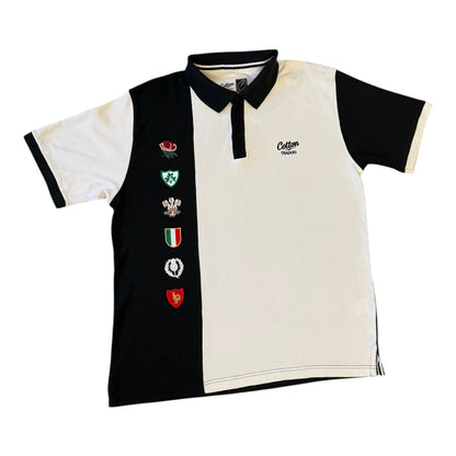 Large Cotton Traders White 6 Nations Rugby Shirt