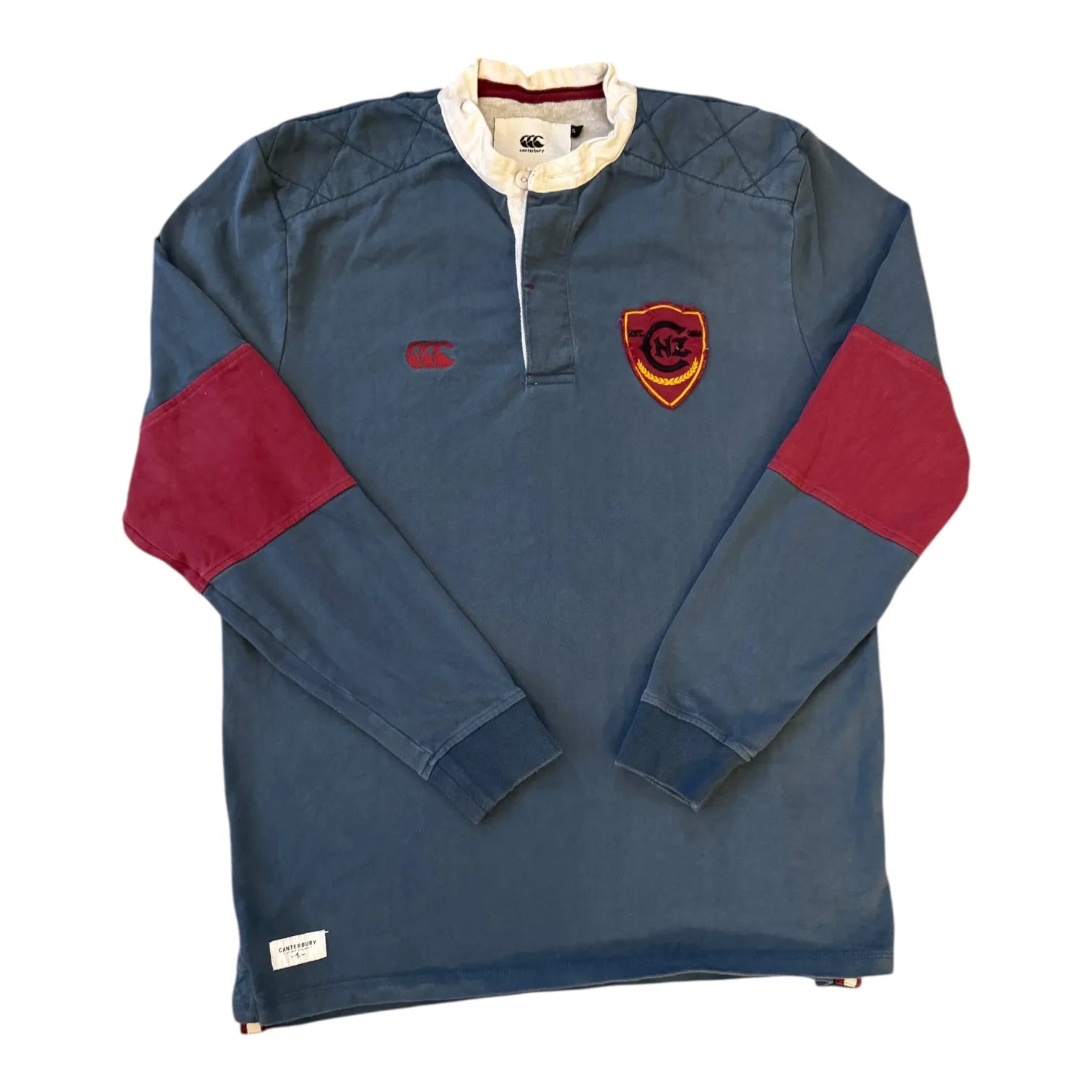 Small Canterbury NZ Blue Rugby Shirt