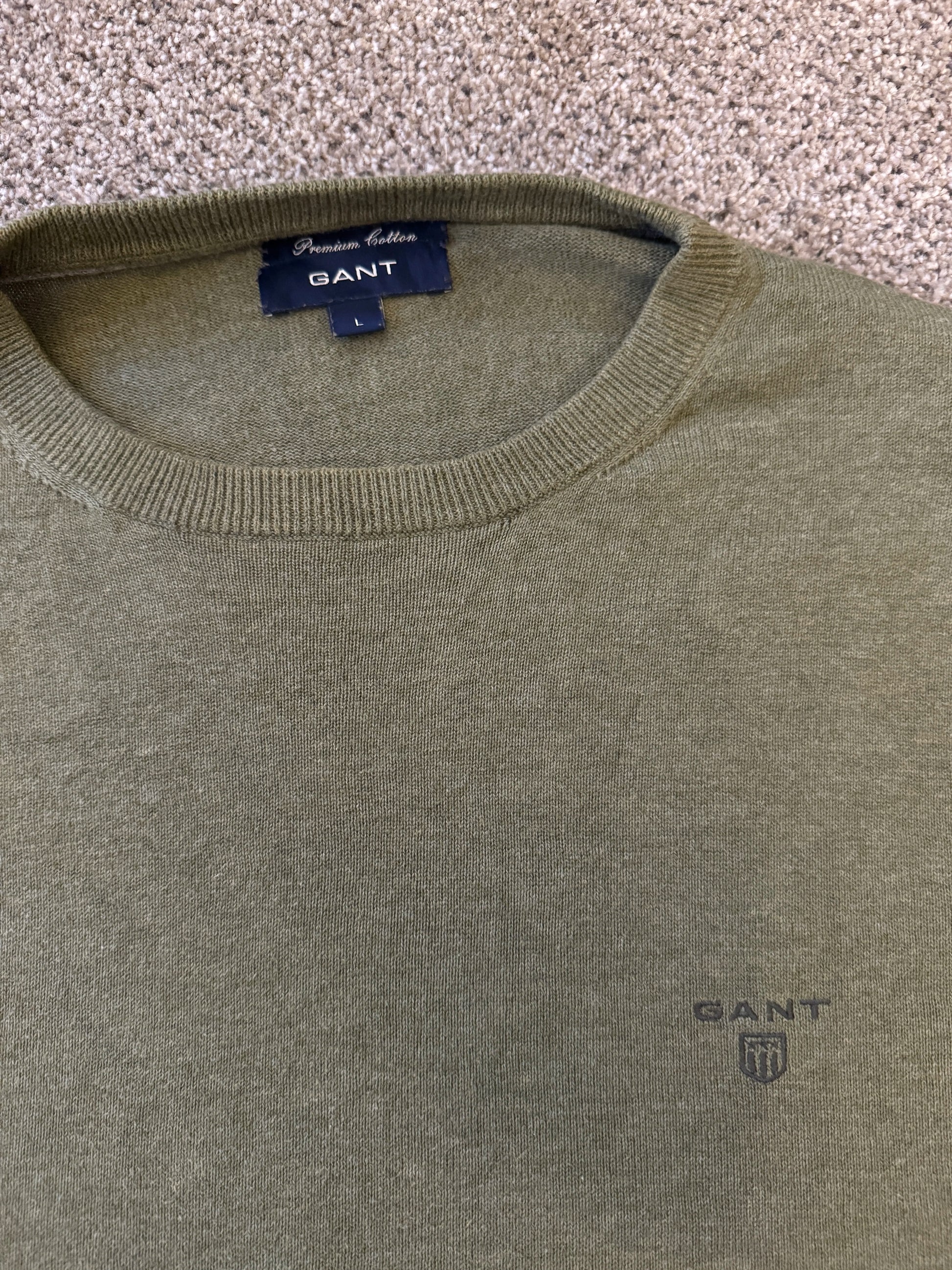Large Gant Green Thin Knitted Jumper