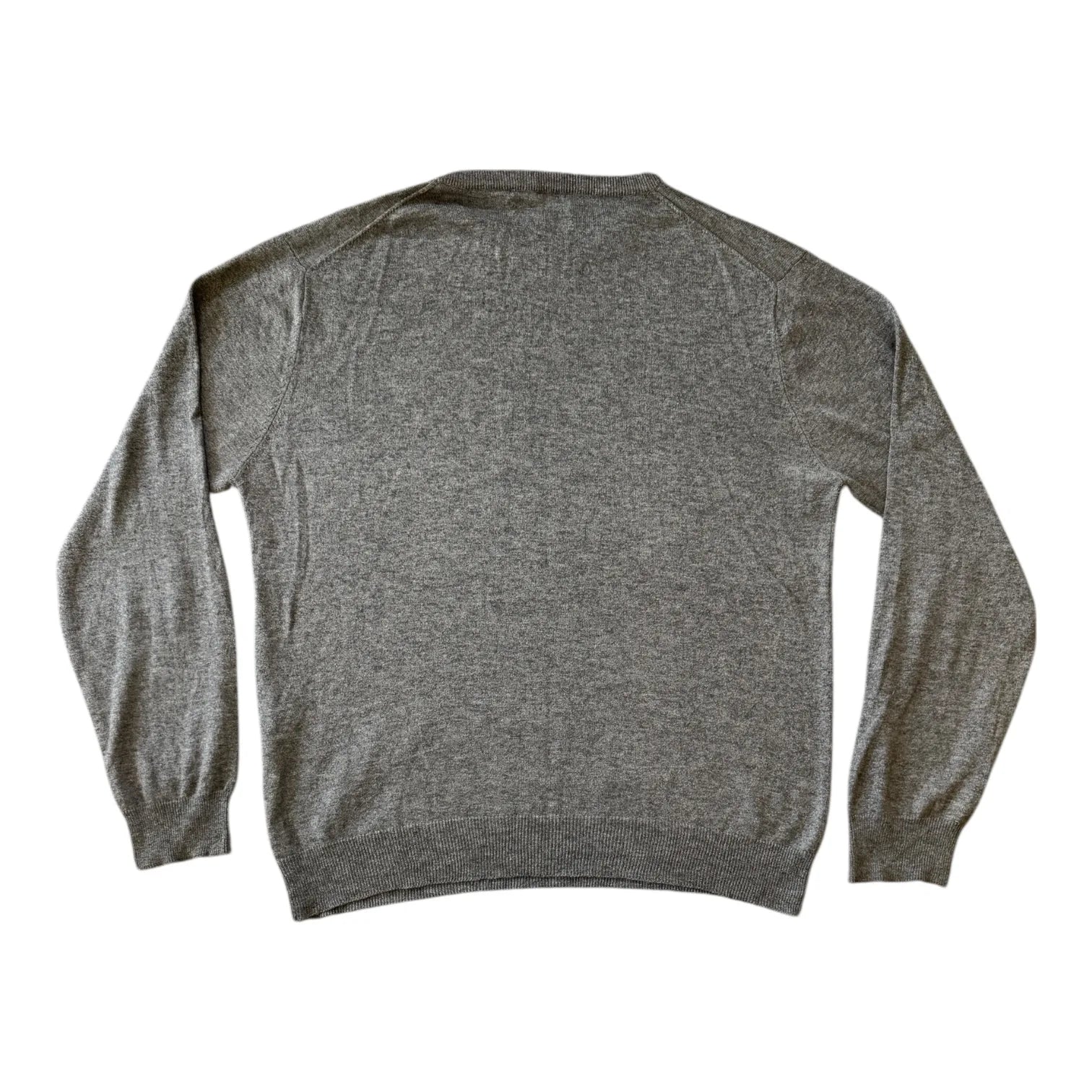 Large Gant Grey Cotton Wool Thin Jumper