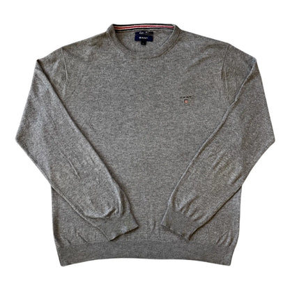 Large Gant Grey Cotton Wool Thin Jumper