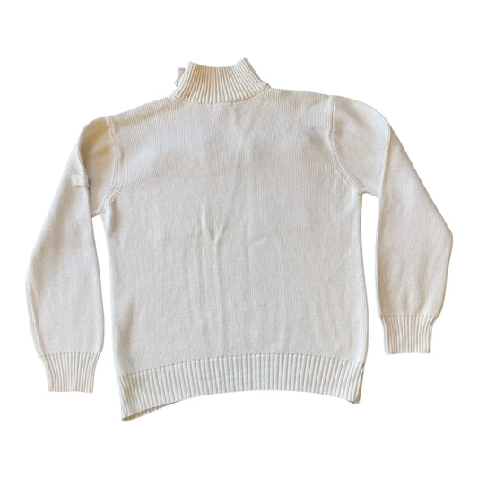 Large Henri Lloyd White Ribbed 1/4 Zip