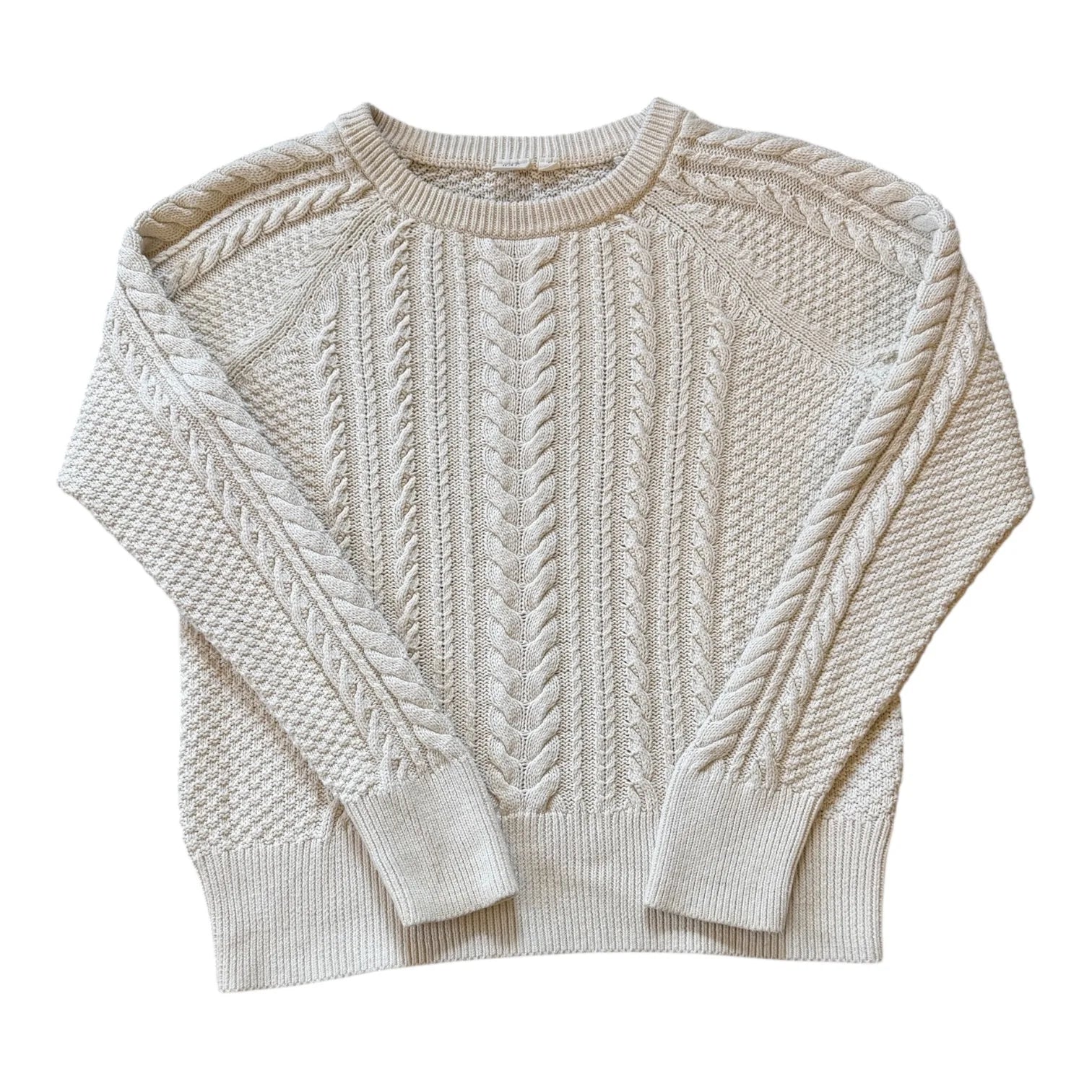 Woman's Large Gap Cream Cable Knit