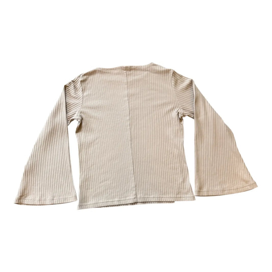 Woman's Small Nike Beige Flared Long Sleeved Sleeve T-Shirt