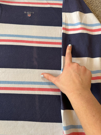 XXL Gant Navy Rugby Shirt - Stained