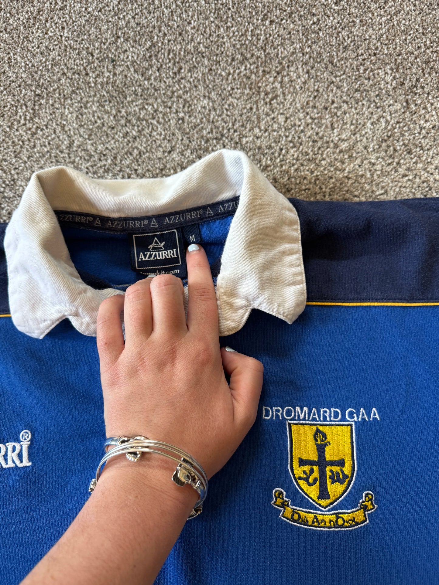 Medium Azzurri Blue Dromard GAA Jersey