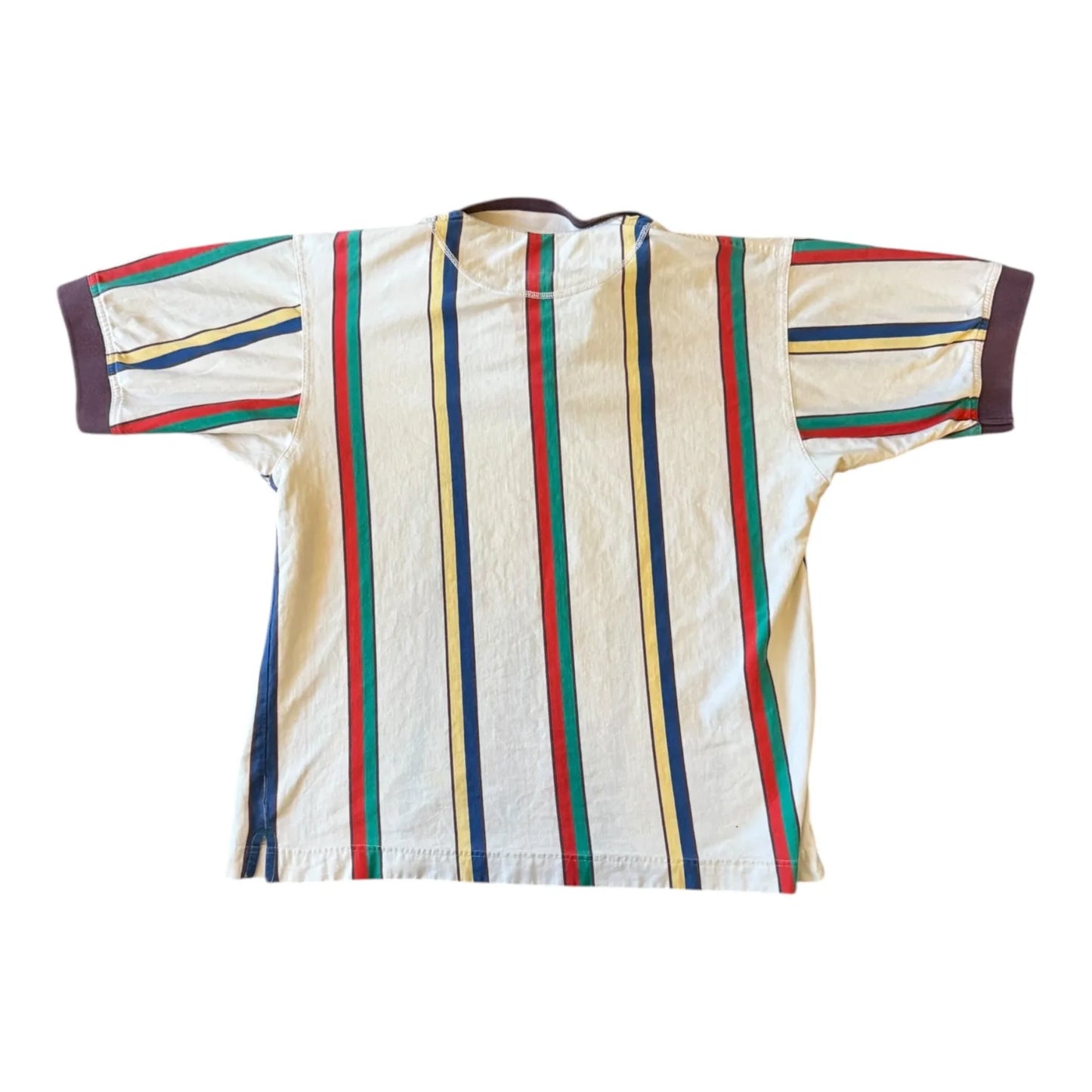 Extra large Cutter & Buck White Striped Polo Shirt