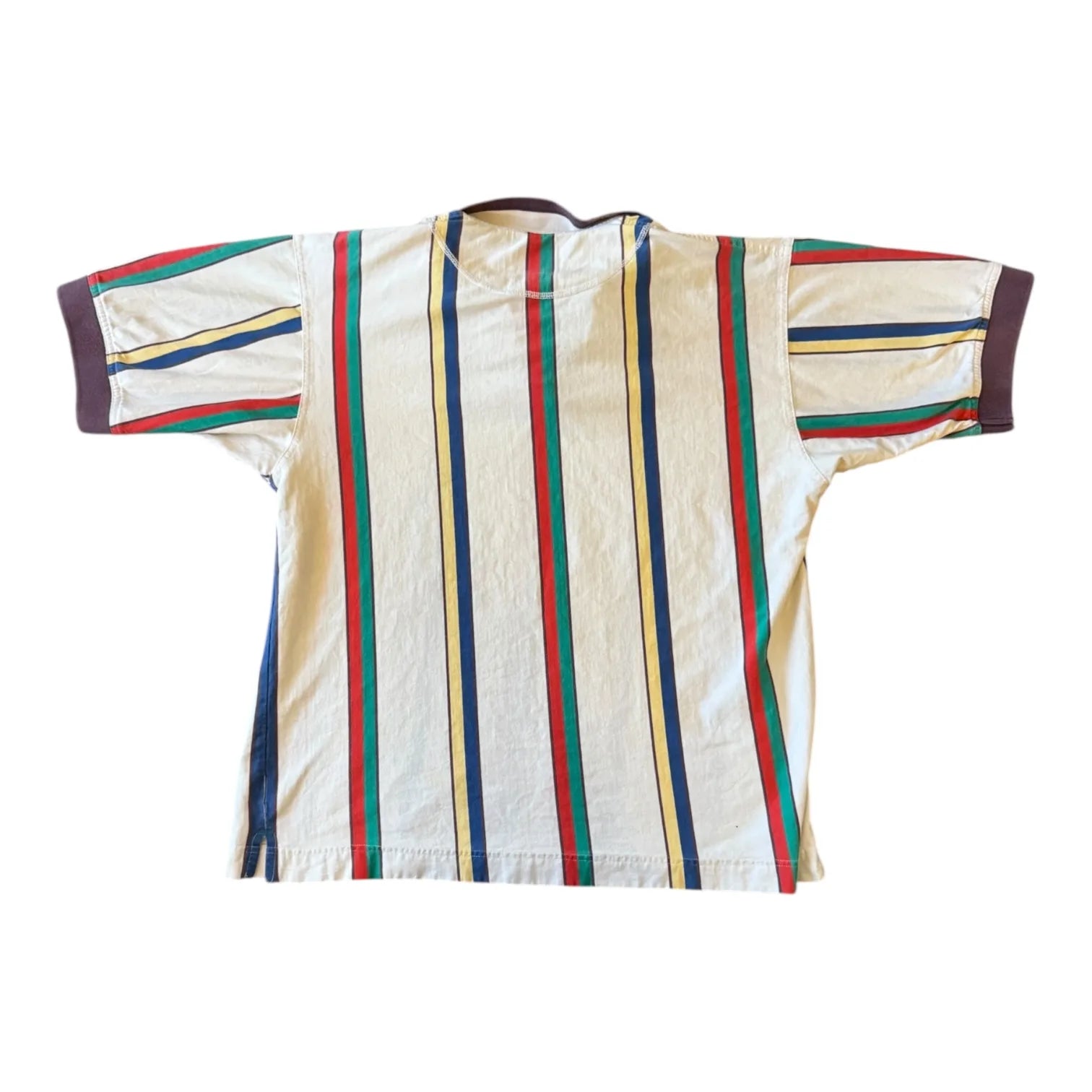 Extra large Cutter & Buck White Striped Polo Shirt