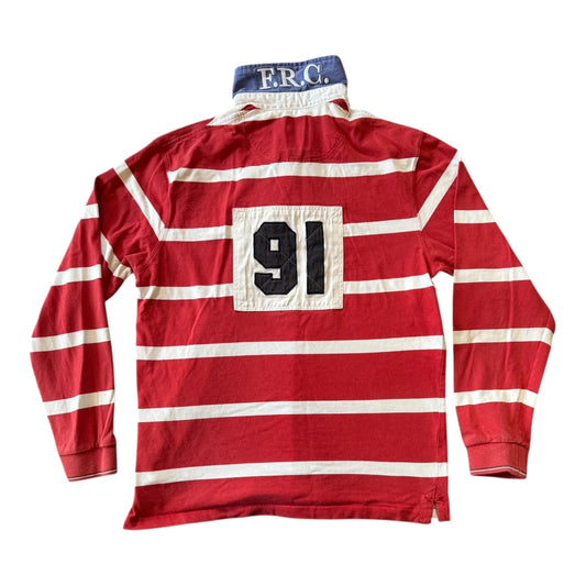 Large Forecast Red Rugby Shirt
