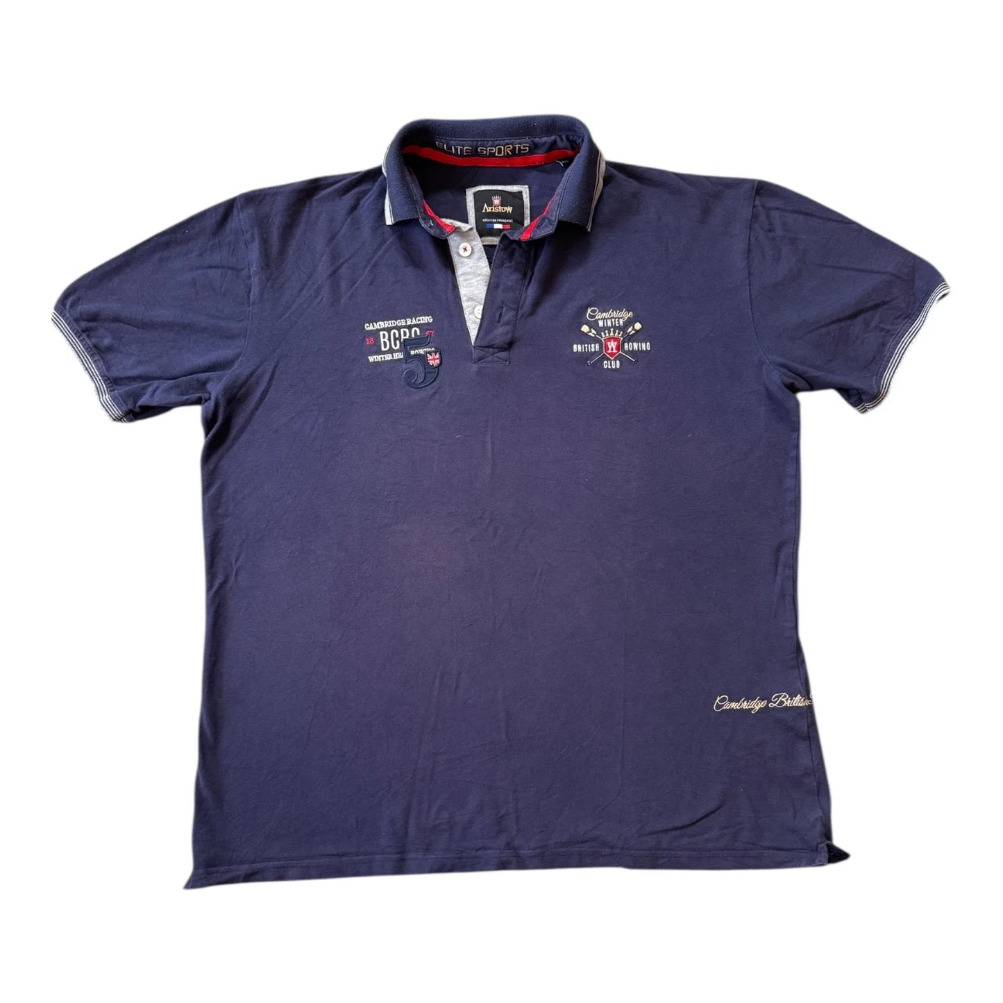 XXL Aristow Navy Cambridge Rowing Polo Shirt
