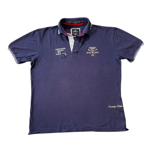 XXL Aristow Navy Cambridge Rowing Polo Shirt