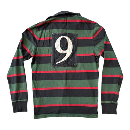 Medium Often Green Red Rugby Shirt