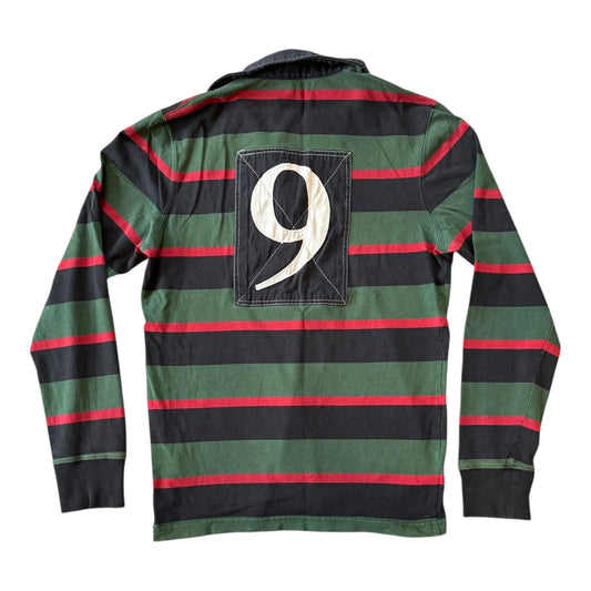 Medium Often Green Red Rugby Shirt