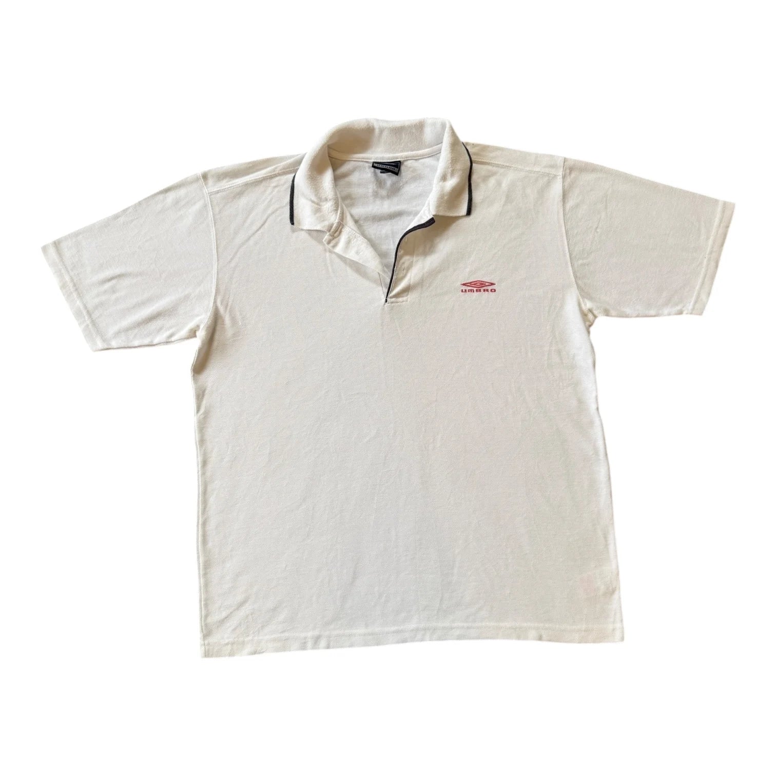 Large Umbro White Polo Shirt