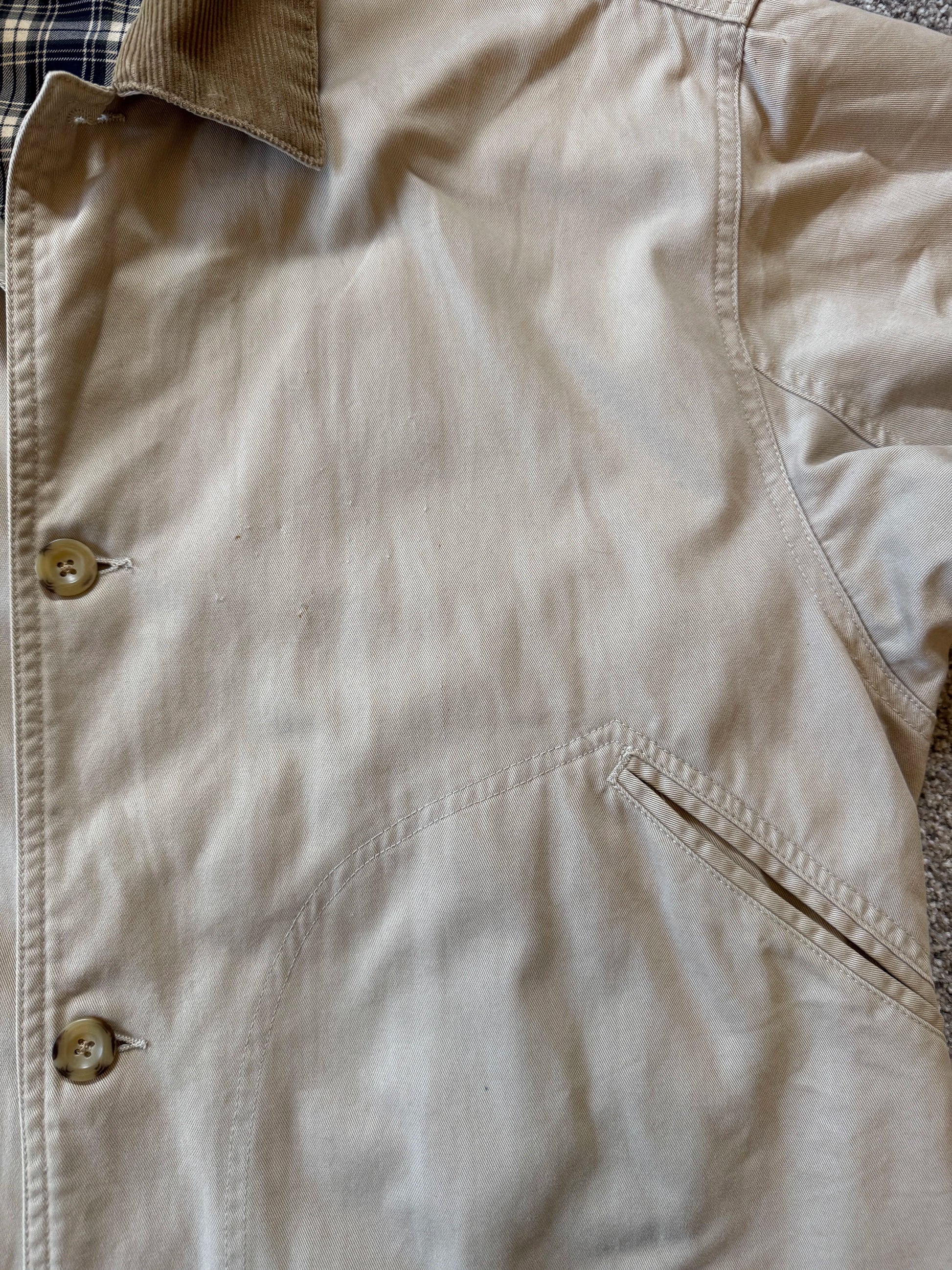 Large Ralph Lauren Beige Chore Utility Jacket