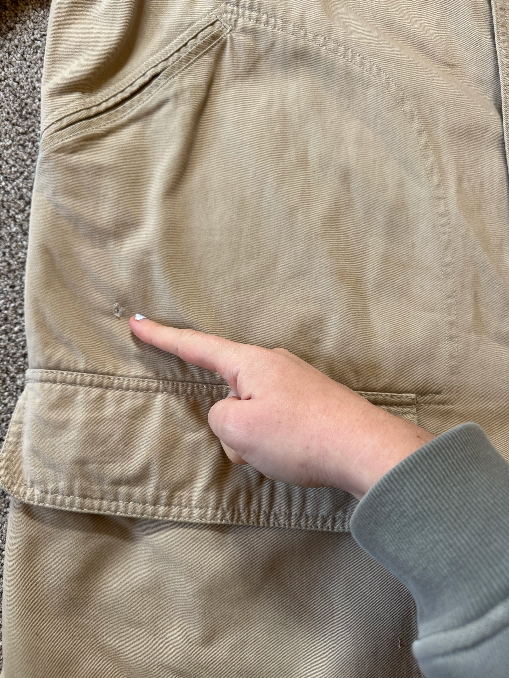 Large Ralph Lauren Beige Chore Utility Jacket